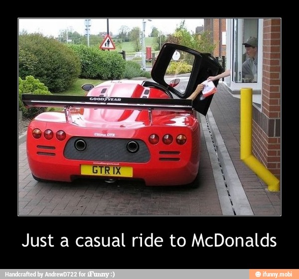 Just a casual ride to McDonalds - Just a casual ride to McDonalds