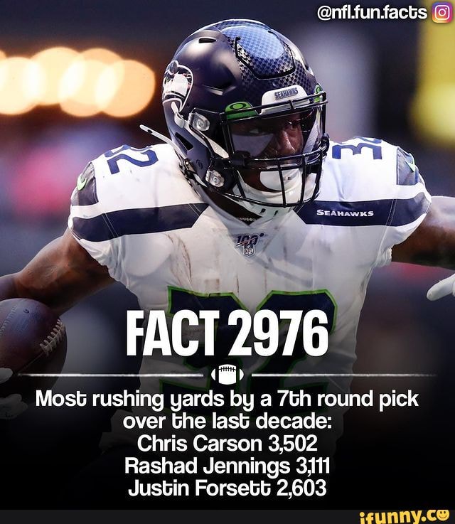 nfl.funfacts FACT 2976 ('bb Most rushing yards by a round pick over