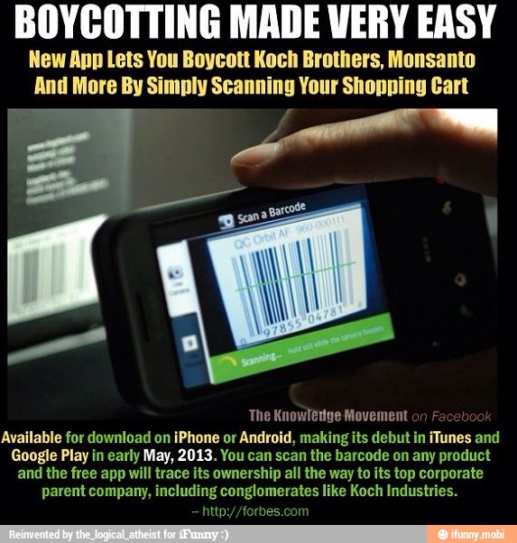 BOYCOTTING MADE WERY EASY New App Lets You Boycott Koch Brothers