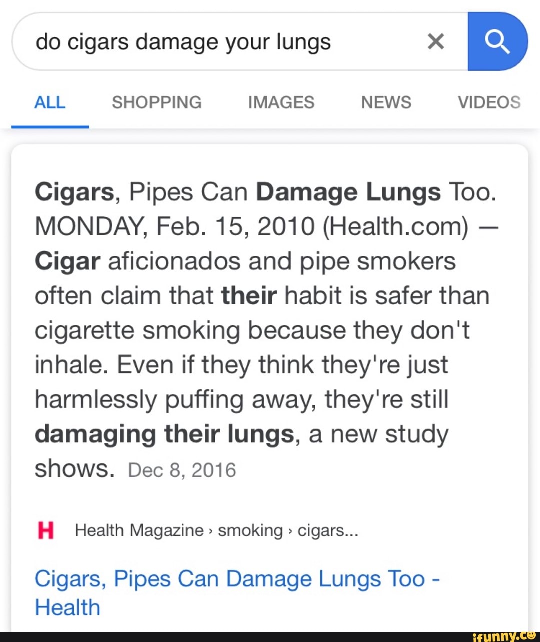 Do cigars damage your lungs X B Cigars, Pipes Can Damage Lungs Too