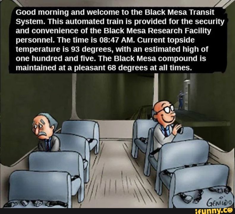 welcome to the black mesa research facility