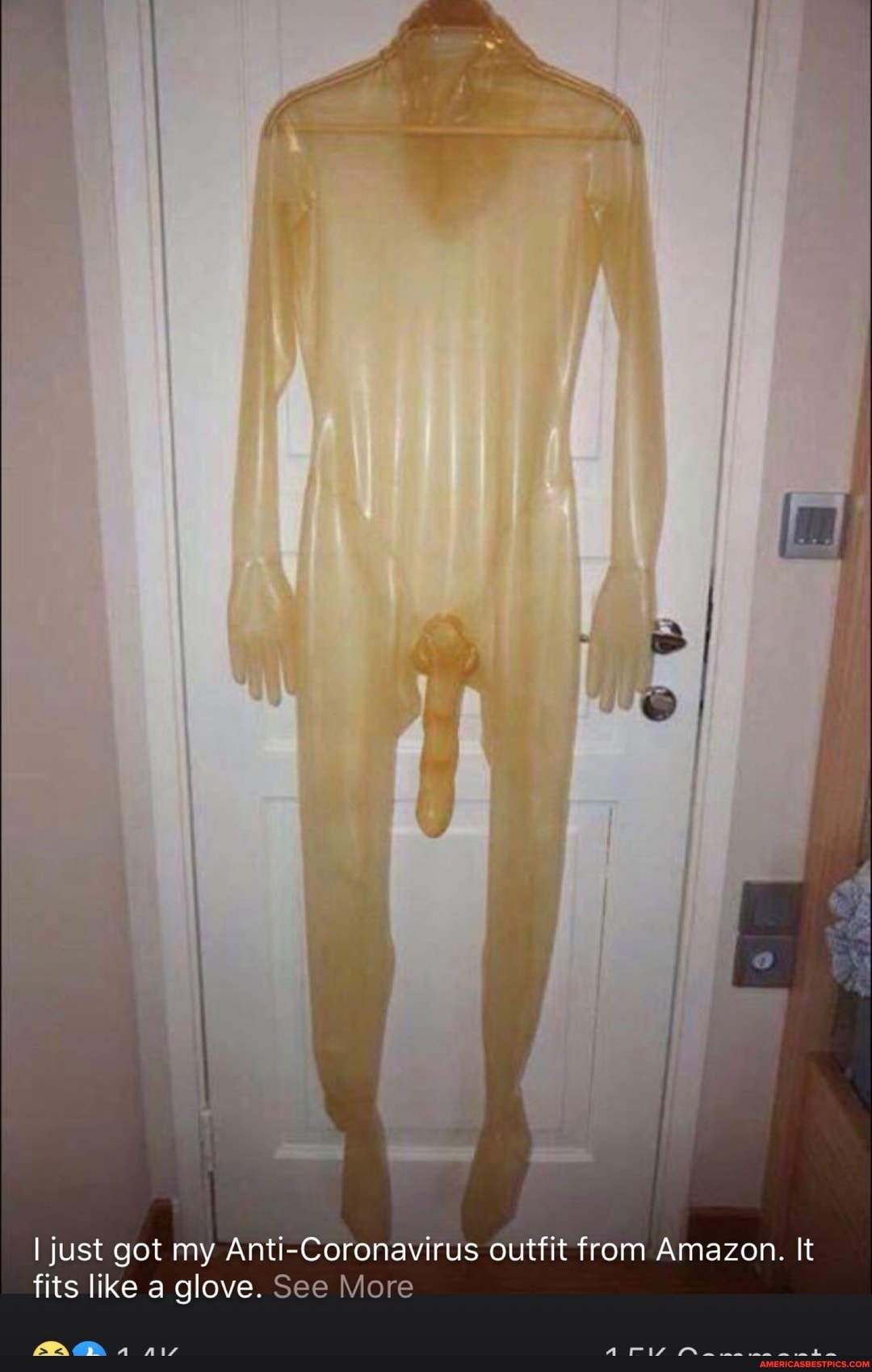 I just got my Anti-Coronavirus outfit from Amazon. It fits like a glove. See More