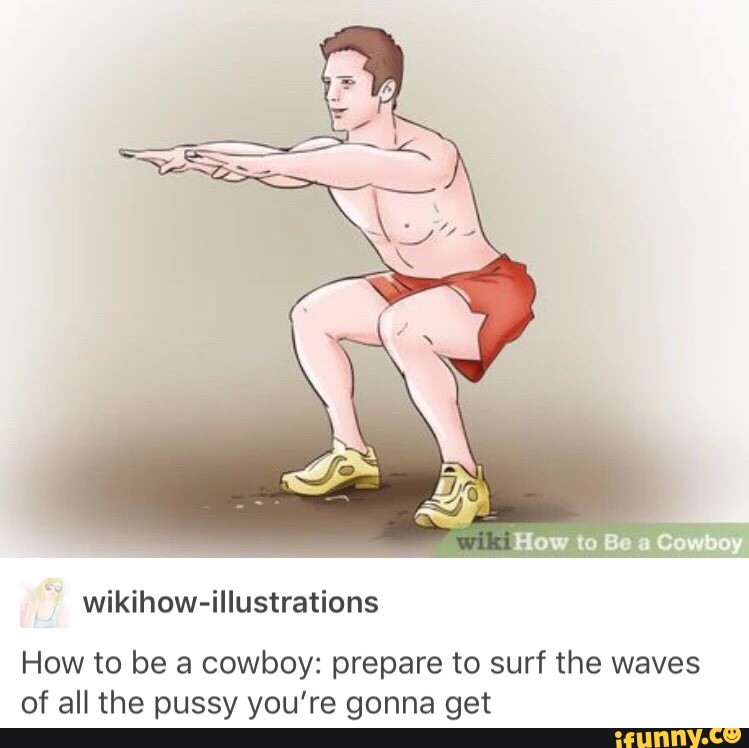 Wikihow Illustrations How To Be A Cowboy Prepare To Surf The