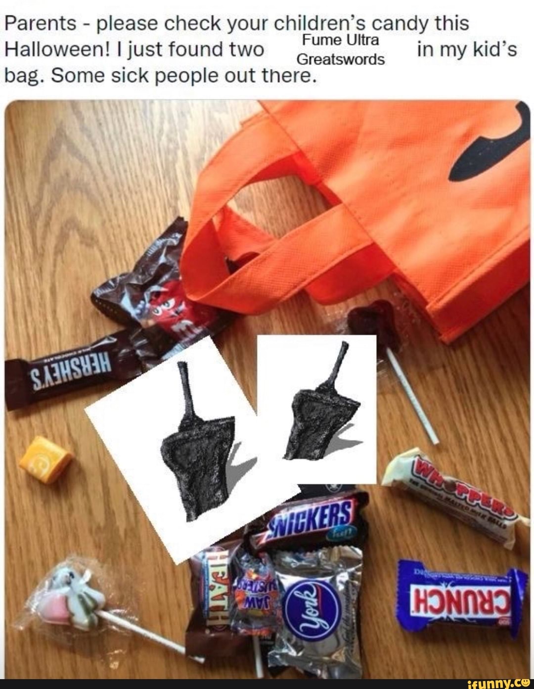 Parents - please check your children's candy this Halloween! ljust found  two Raiders tickets in my kid's bag. Be careful out there! - iFunny Brazil