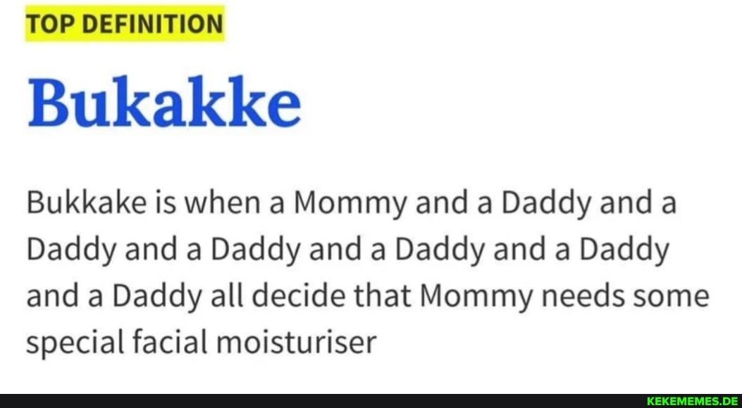What Is A Bukkake Special