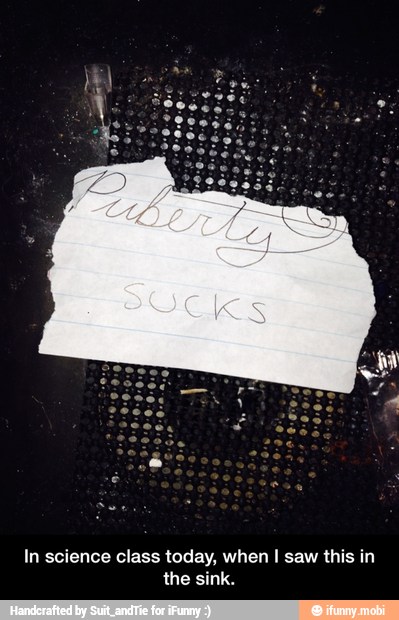In science class today, when I saw this in
the sink. - In science class today, when I saw this in the sink.
