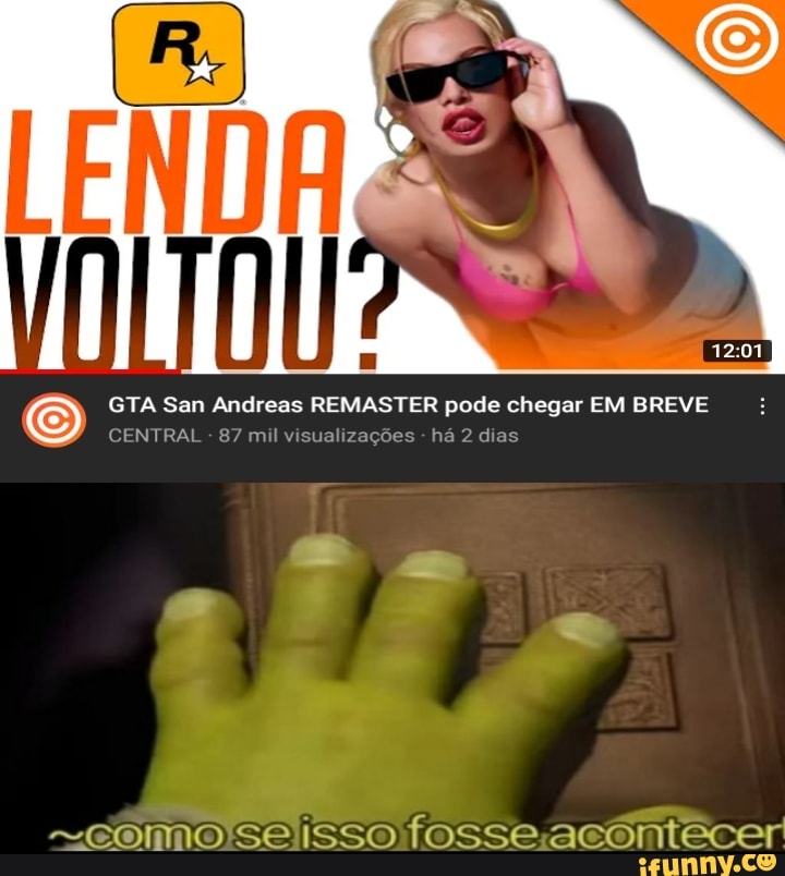 GTA San Andreas REMASTER pode chegar EM BREVE CENTRAL 87 mil visualizações há 2 das
COmo