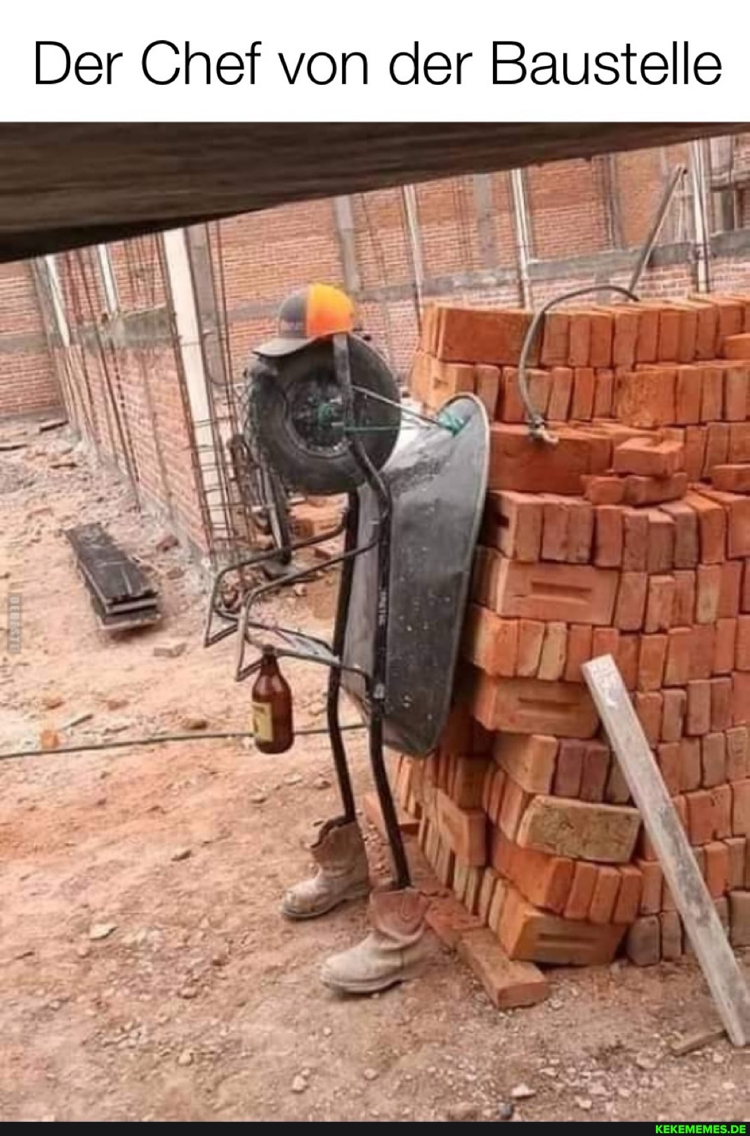Der Chef von der Baustelle