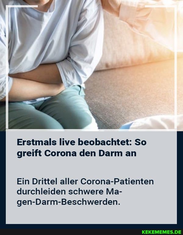 Erstmals live beobachtet: So greift Corona den Darm an
Ein Drittel aller Corona-Patienten durchleiden schwere Ma- gen-Darm-Beschwerden.