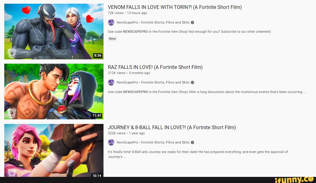 VENOM FALLS IN LOVE WITH TORIN?! (A Fortnite Short Film) venscoperro