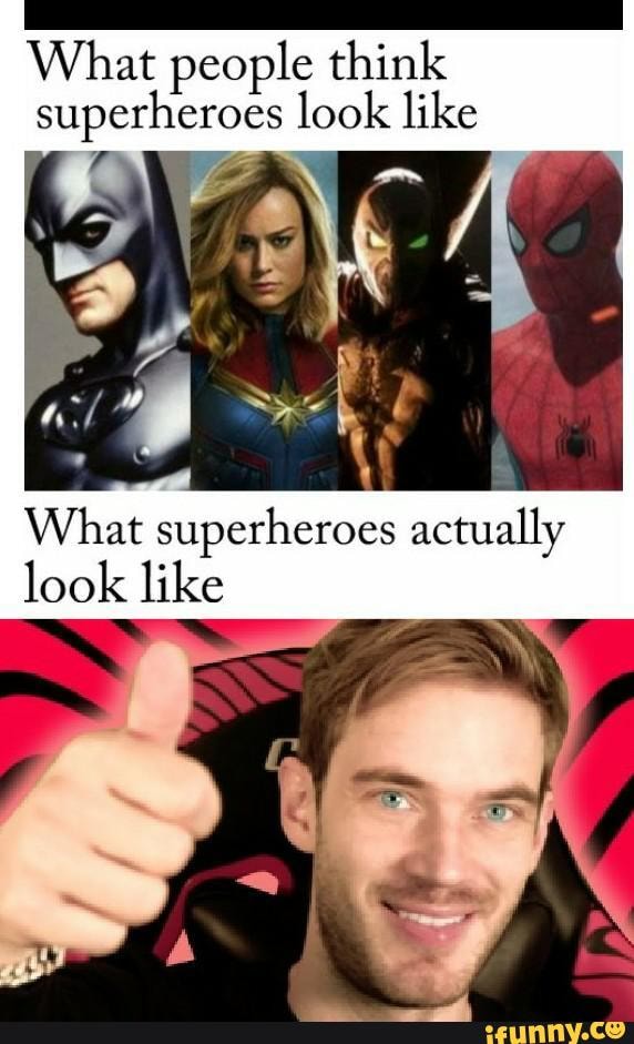 What people think superheroes look like What superheroes actually look