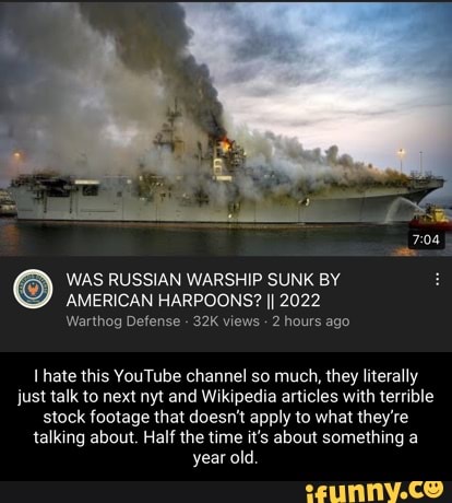 WAS RUSSIAN WARSHIP SUNK BY AMERICAN HARPOONS? II 2022 Warthog Defense