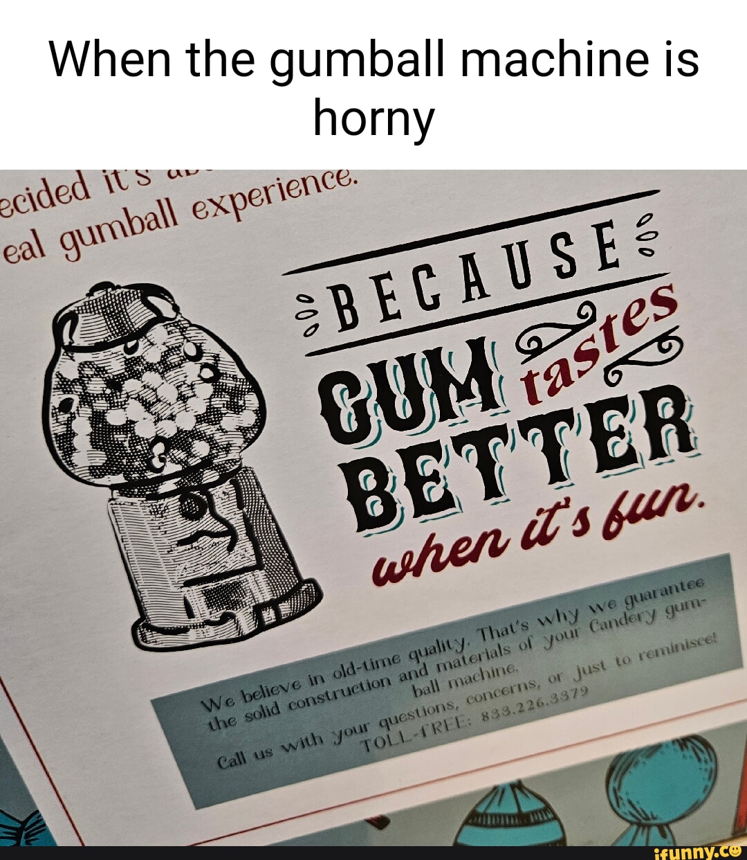 When the gumball machine is horny ce. We We - iFunny