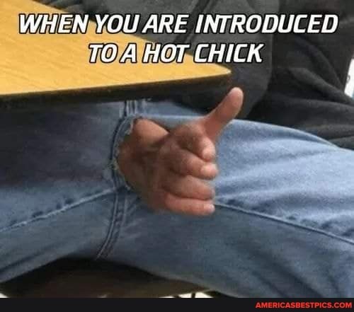 WHEN YOU ARE INTRODUCED TOA HOT CHICK