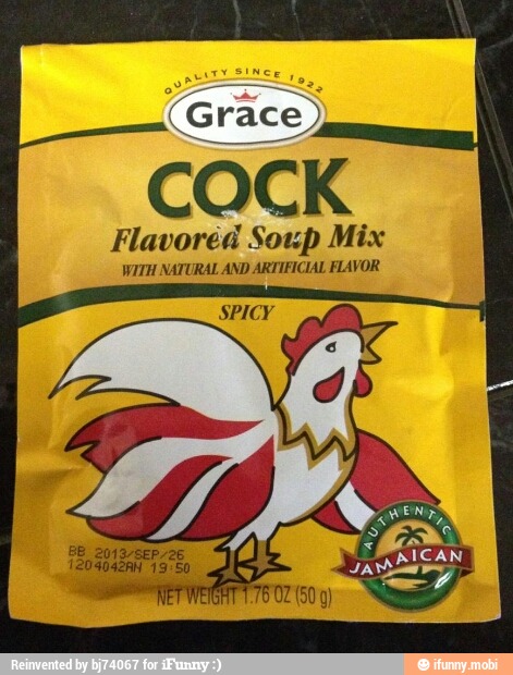 (Grace)
COCK
Flavored Soup Mix
WITH NATURAL AND ARTIFICIAL FLAVOR