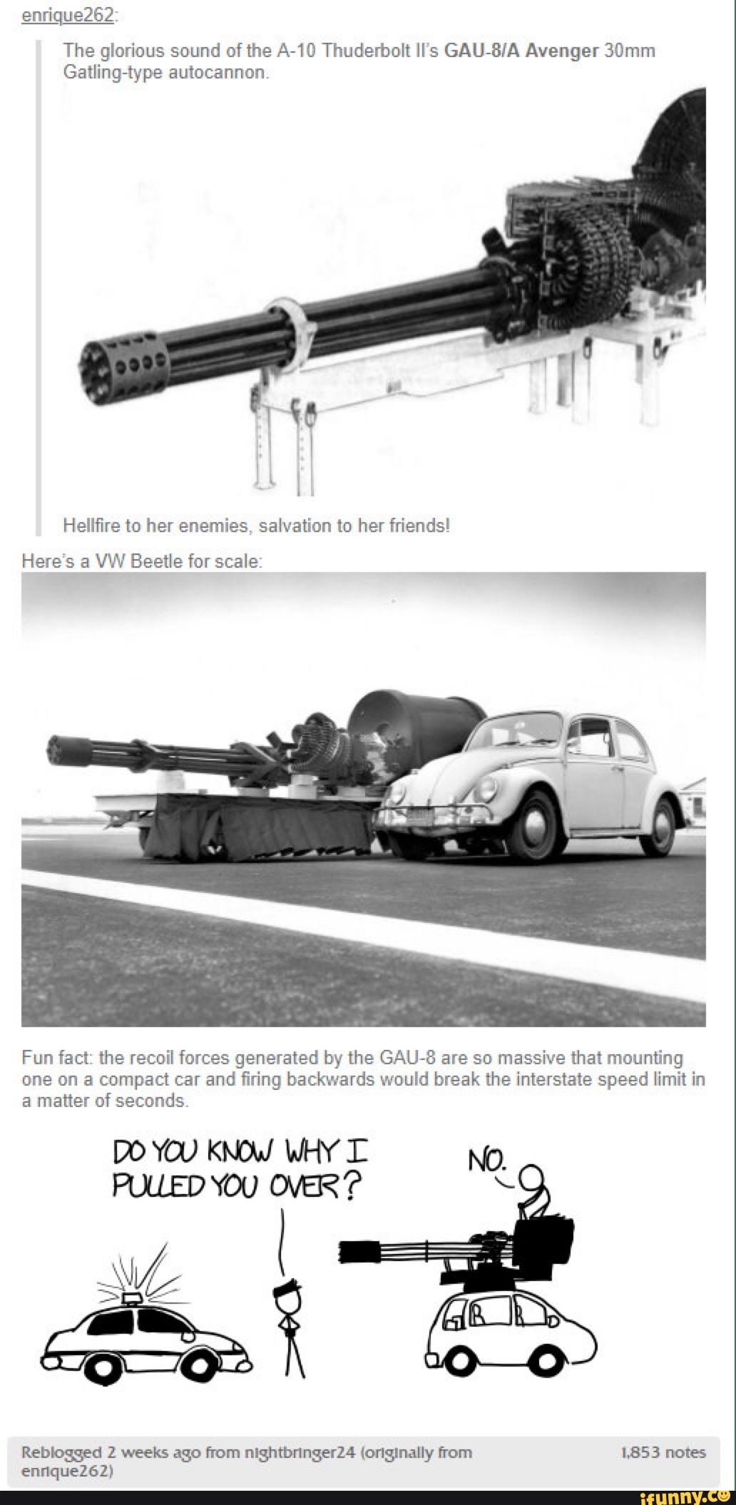 The glorious sound of the A-10 Thuderbolt II's GAU-8/A Avenger 30mm