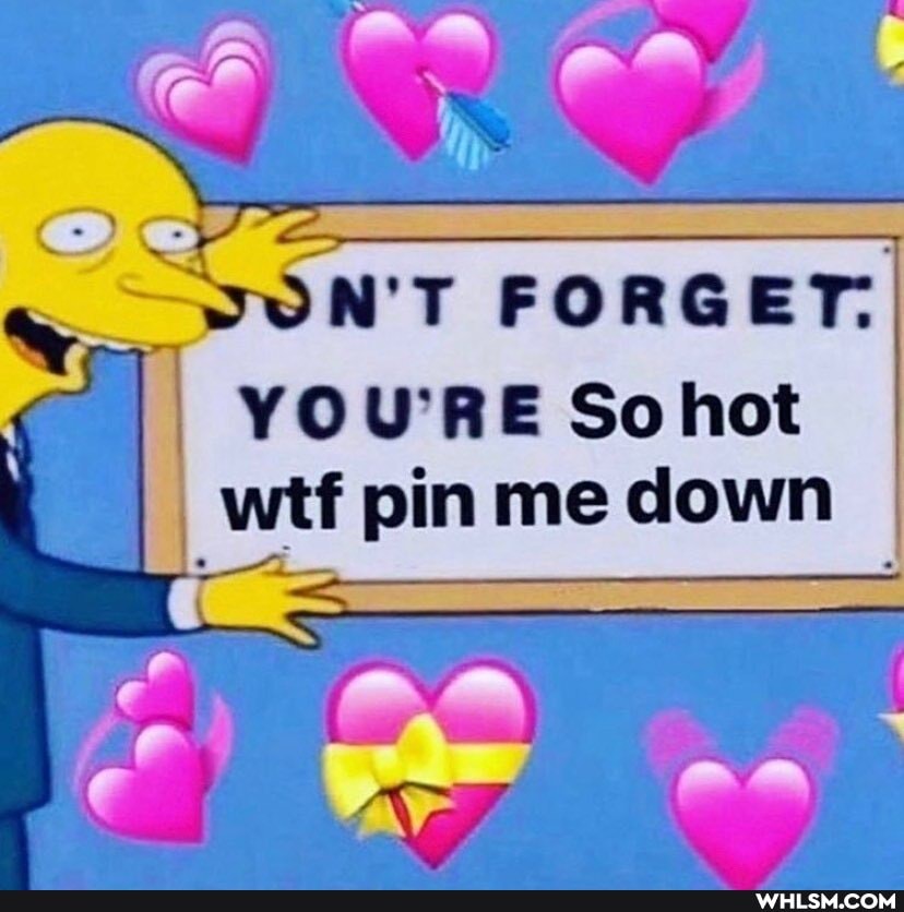 SON'T FORGET. FORGETI
YOU'RE Sohot wtf pin me down