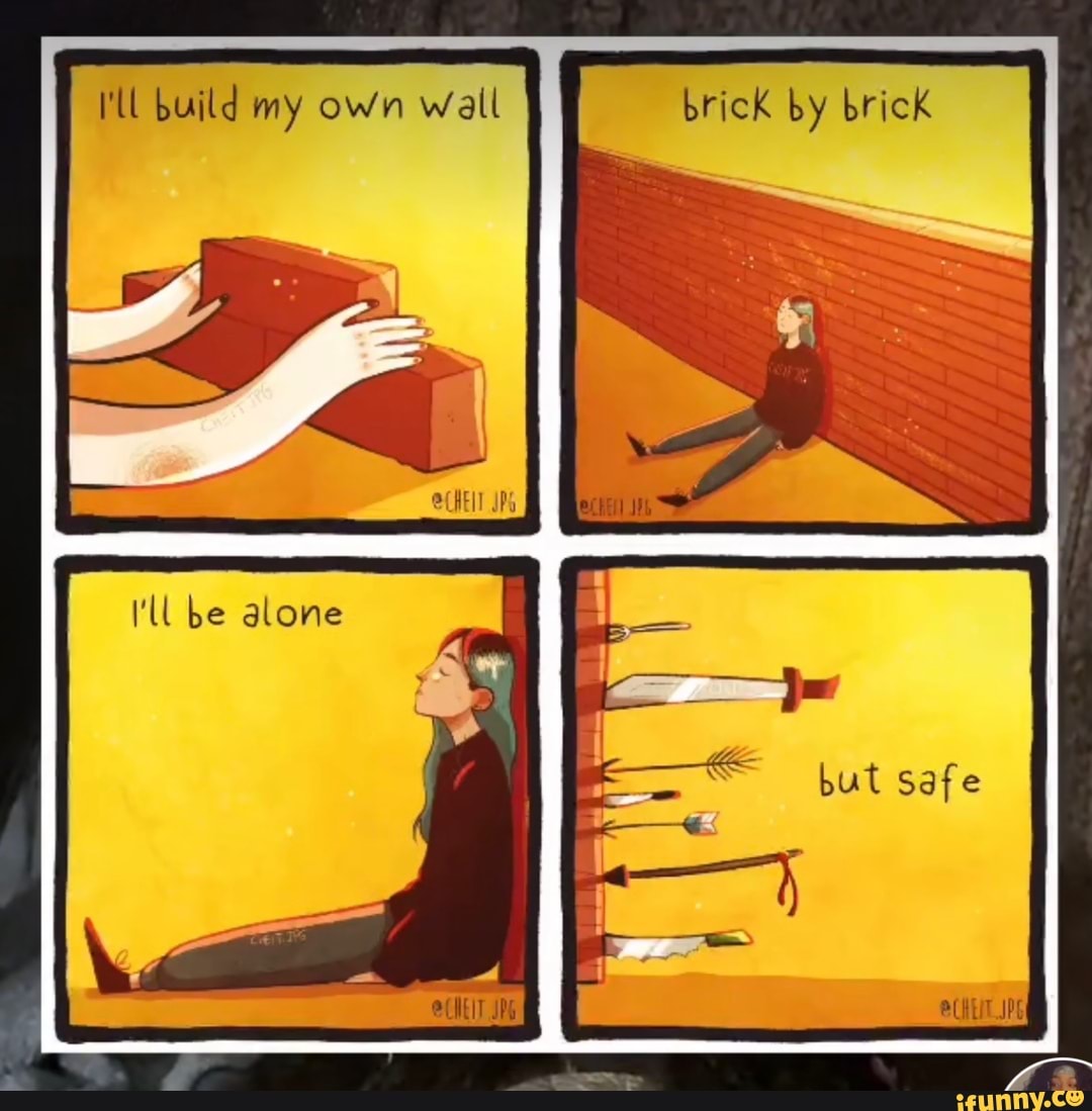 Build My Own Wall Brick By Brick I ll Be Alone But Safe IFunny Brazil build-my-own-wall-brick-by-brick-i-ll-be-alone-but-safe-ifunny-brazil