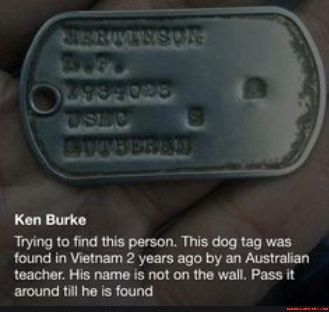 Ken burke sale dog tags