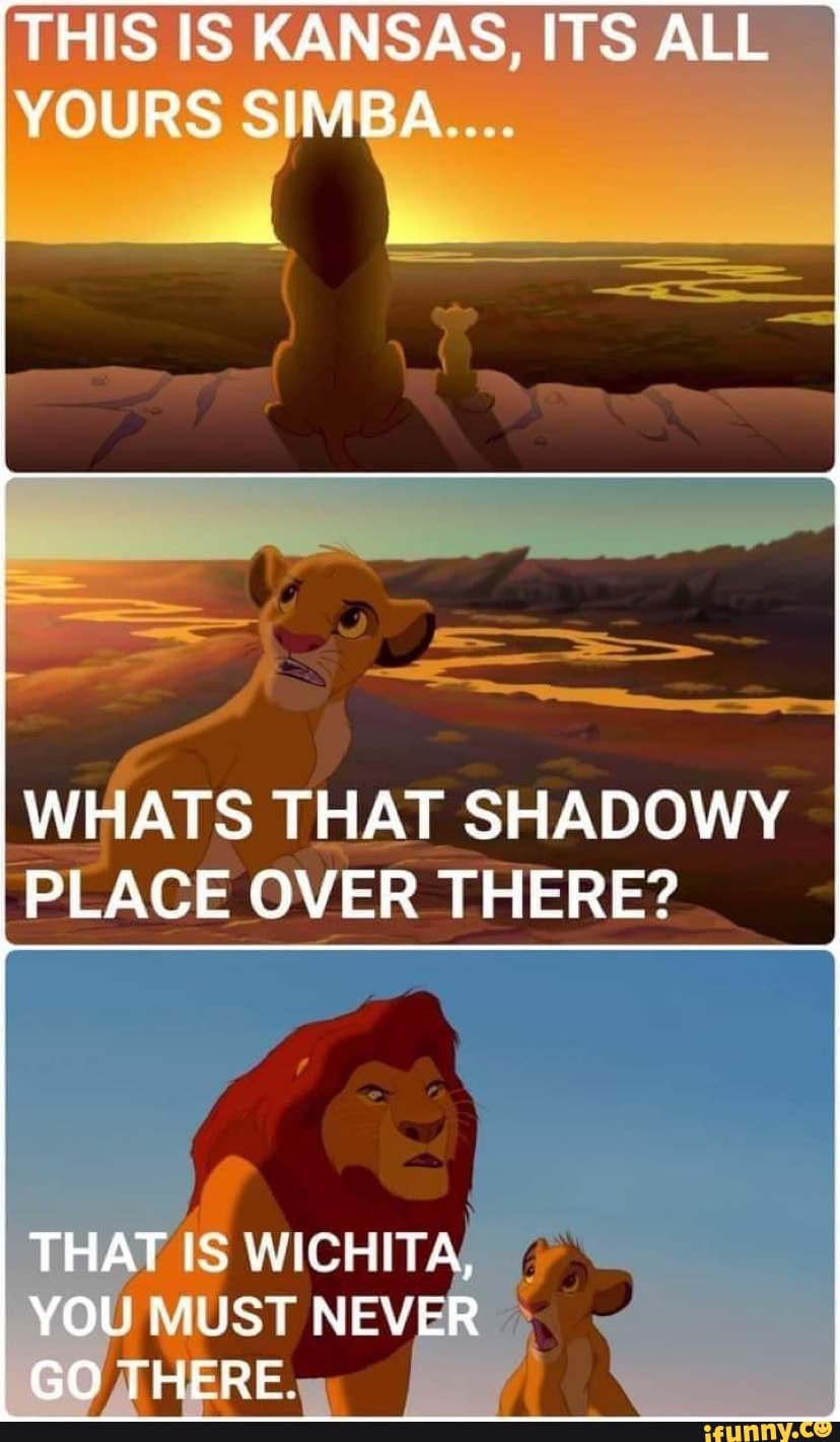 THIS IS KANSAS, ITS ALL YOURS SIMBA... WHATS THAT SHADOWY PLACE OVER ...