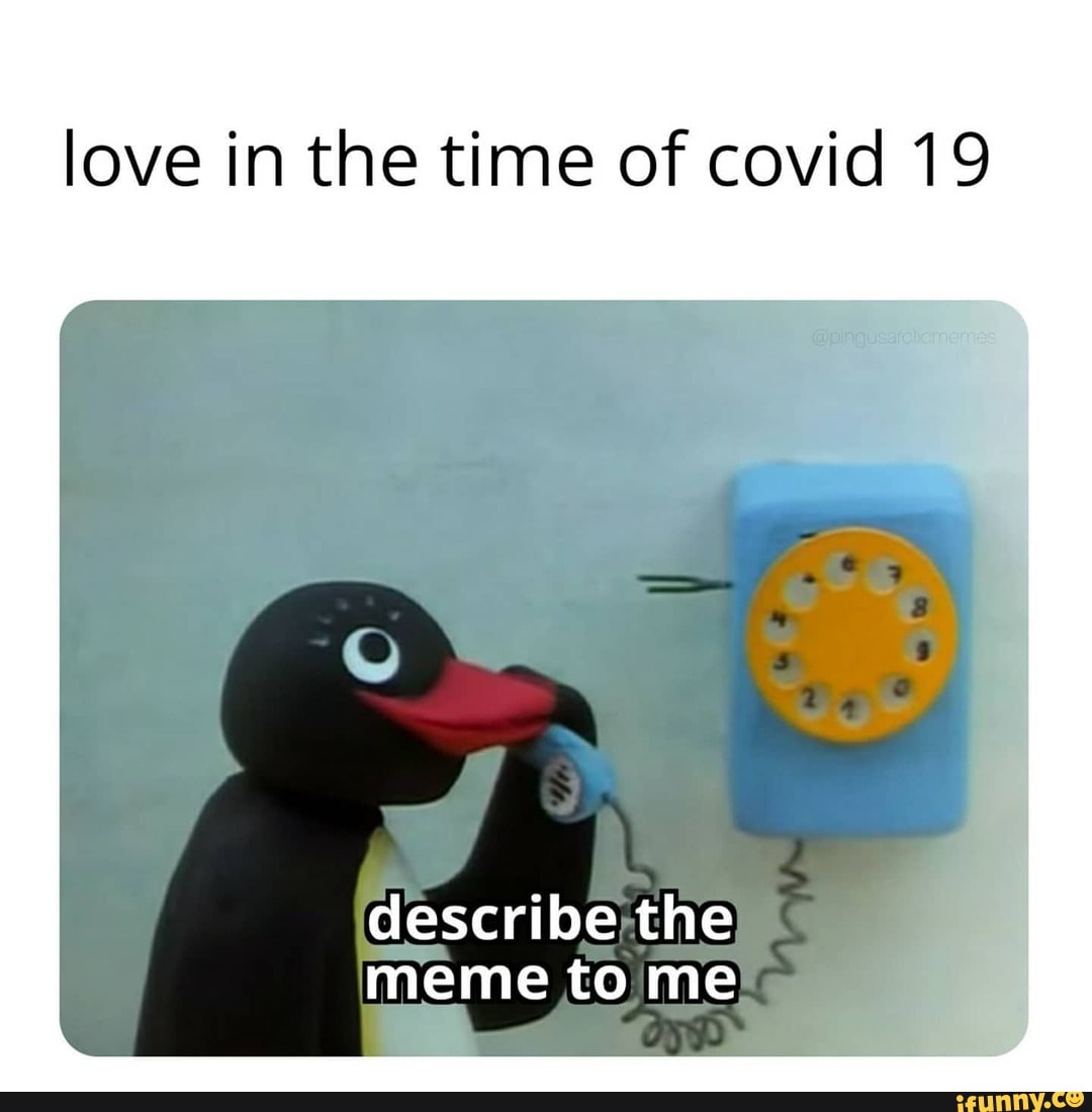 love in the time of covid 19
describe the meme to me