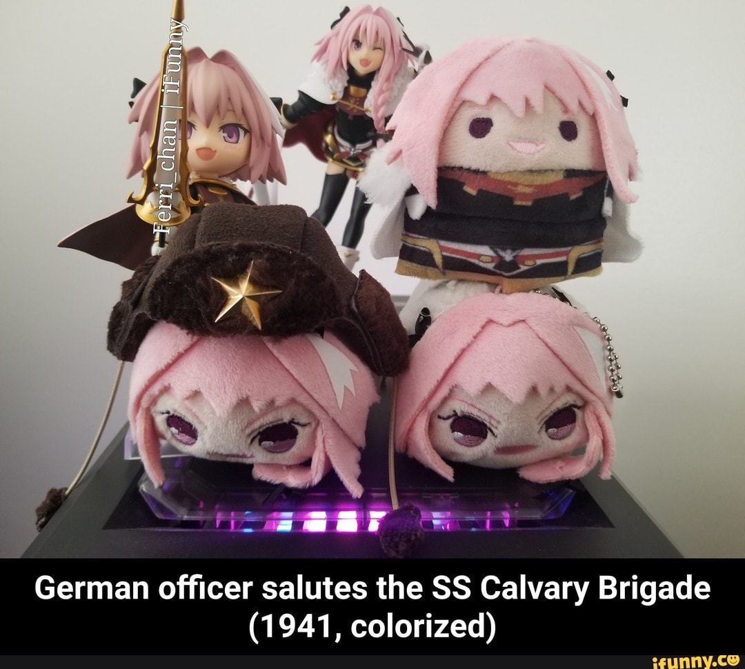 Colorized Ss German officer salutes the SS Calvary Brigade (1941, colorized) - German ...
