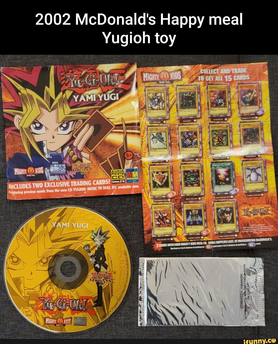 2002 McDonald's Happy meal Yugioh toy I - iFunny