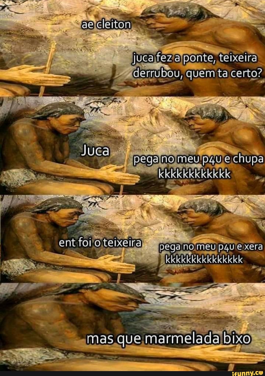 juca ponte, feixeira derrubou, quem ta certo?
ent foi pesano paue Xera
smas .que marmelada
ele lele