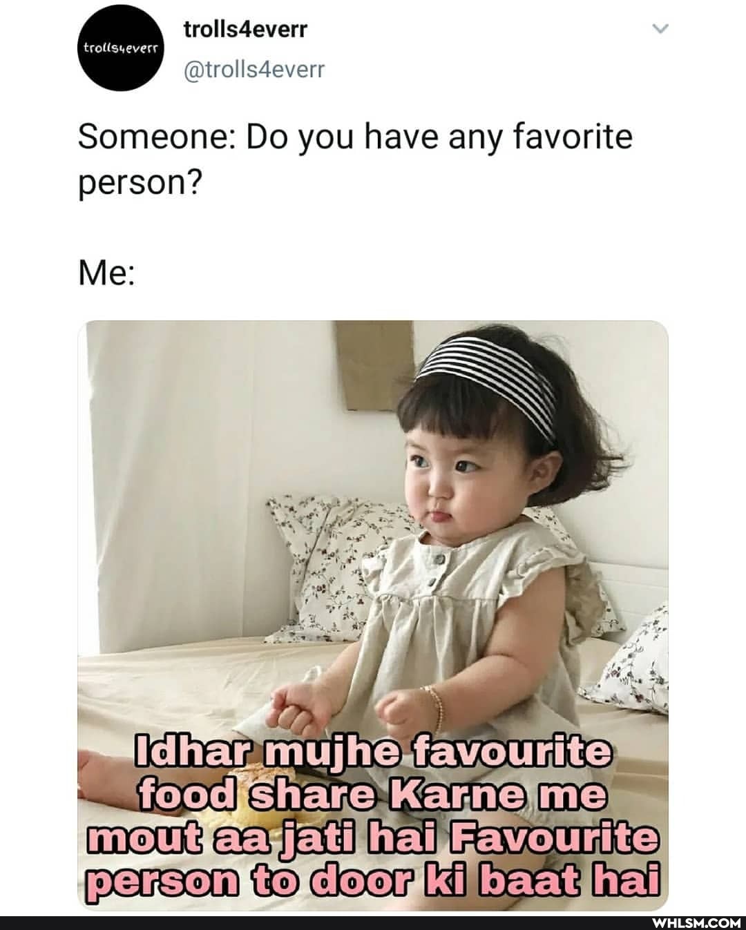 trolls4everr
@trolls4everr
Someone: Do you have any favorite person?
Me:
share: Karnejme)
