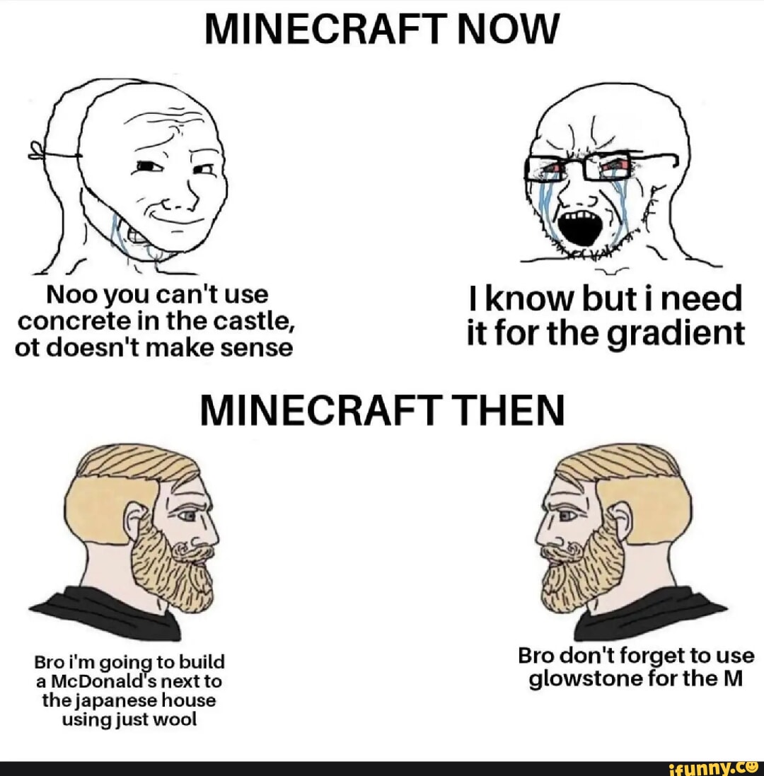 MINECRAFT NOW concrete in the castle, ot doesn't make sense it for the