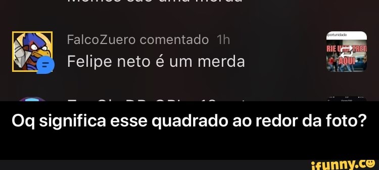 significa:
esse quadrado ao
da foto? - Oq significa esse quadrado ao redor da foto?
