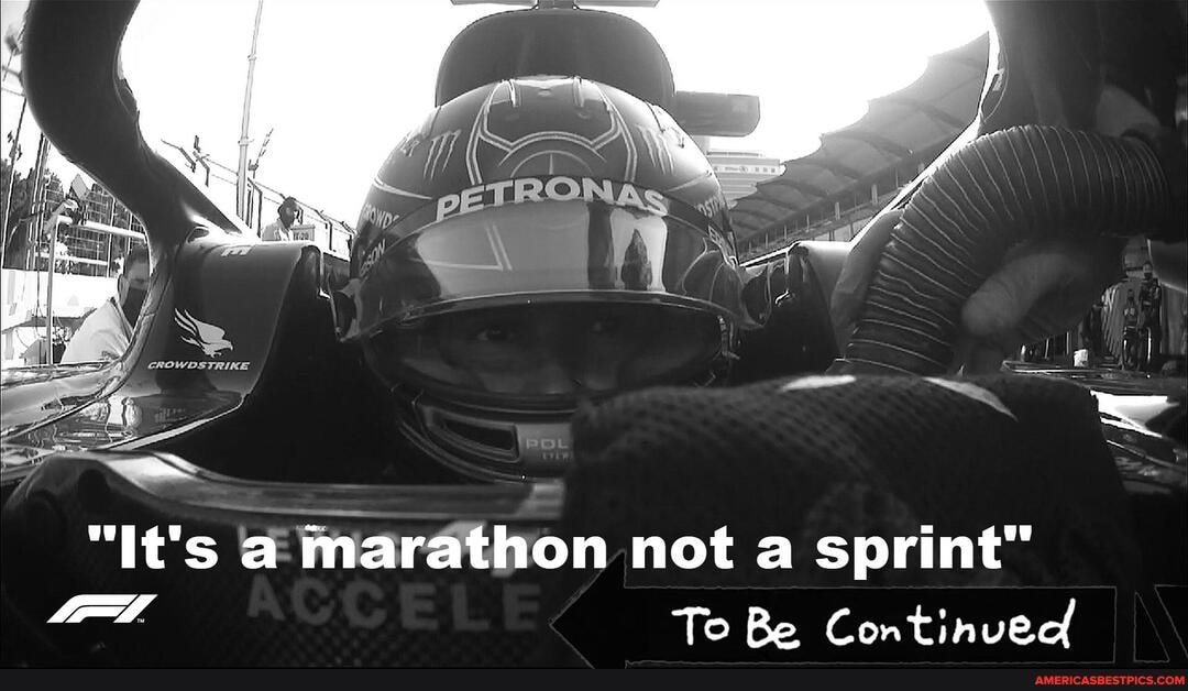 "It's a marathon not a sprint"
To Be Continued