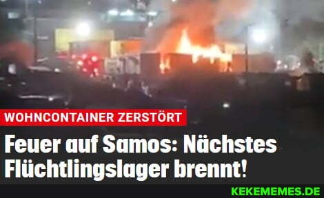 WOHNCONTAINER ZERSTÖRT
Feuer auf Sames: Nächstes