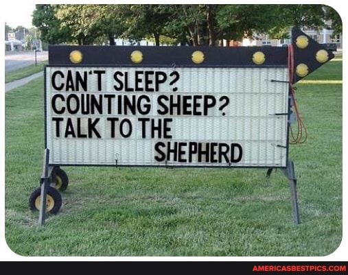 CAN'T SLEEP?
COUNTING SHEEP?
TALK TO THE