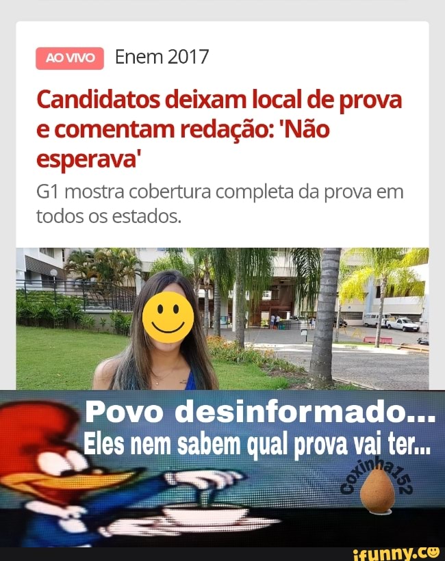 Candidatos deixam local de prova
e comentam redação: 'Não
esperava'
G1 mostra cobertura completa da prova em
todos os estados.
Povo Beer
Eles nem sabem qual pee vai ter ques