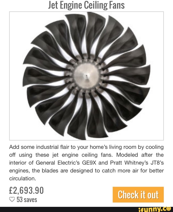 Jet Engine Ceiling Fans Add Some Industrial Flair To Your