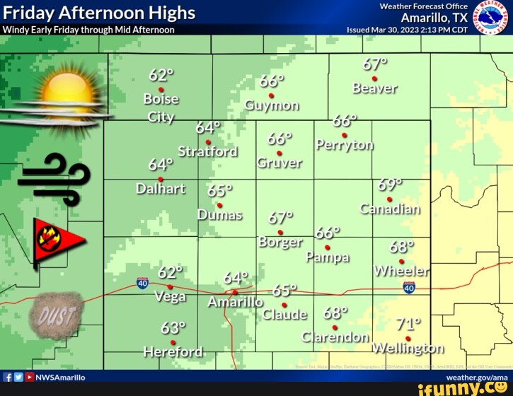 Weather Forecast Office Beaver Stratford Perryton ai Friday Afternoon