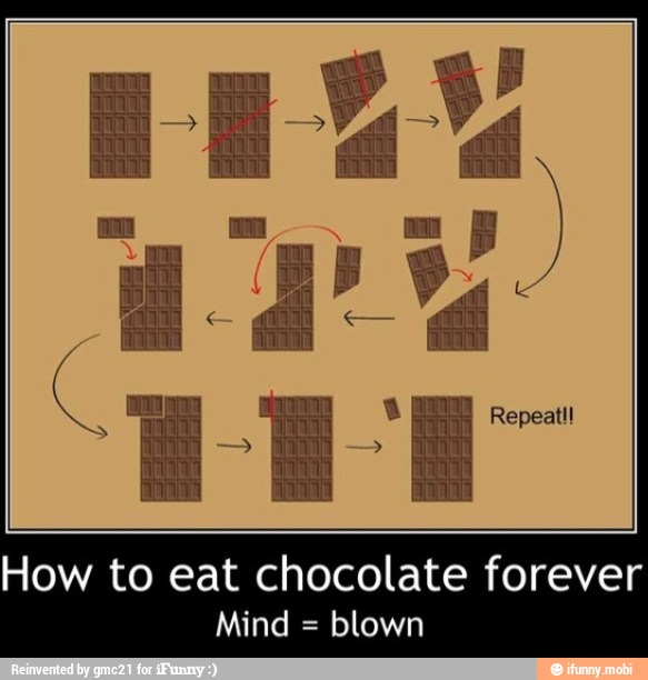 How to eat chocolate forever
blown