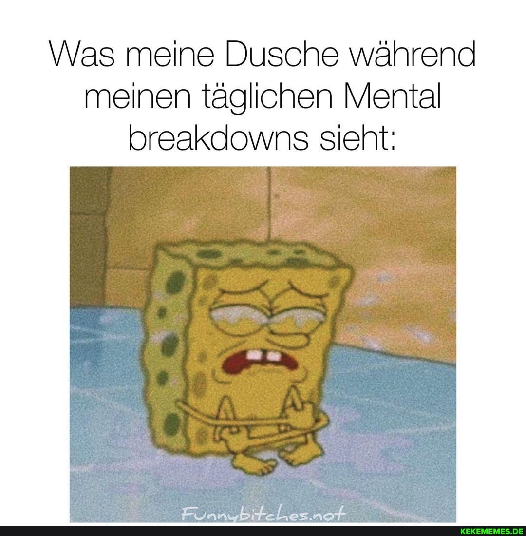 Was meine Dusche während meinen täglichen Mental breakdowns sieht: