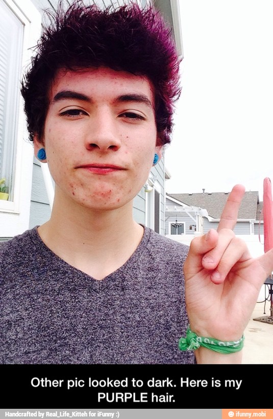 Other pic looked to dark. Here is my
PURPLE hair. - Other pic looked to dark. Here is my PURPLE hair.