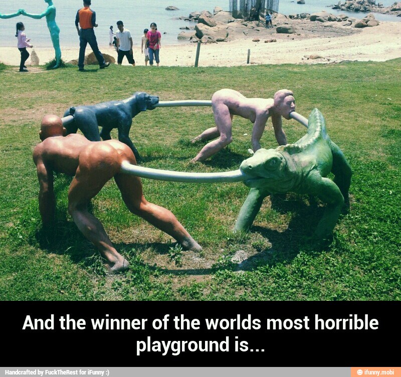 And the winner
'et the
would
most horrible
playground is... - And the winner of the worlds most horrible playground is...