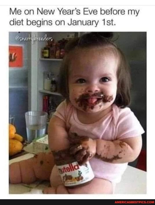 Me on New Year's Eve before my diet begins on January 'ist.