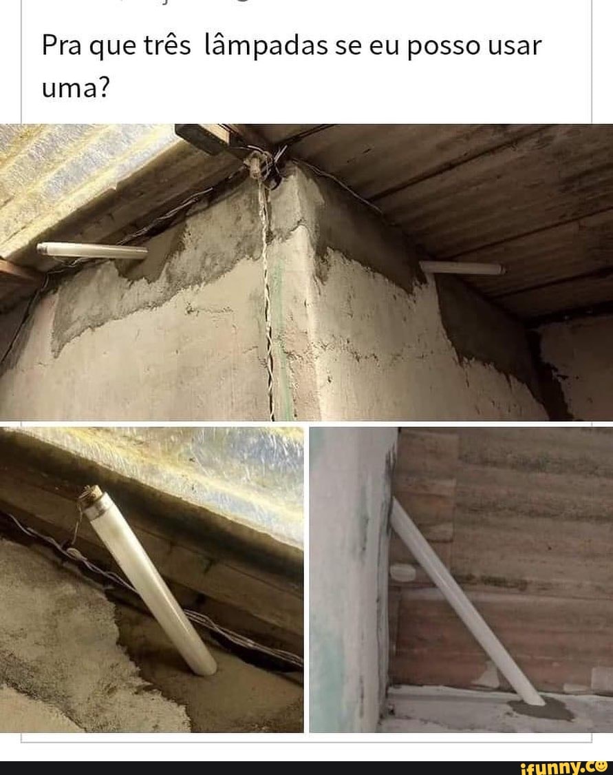 Pra que três lâmpadas se eu posso usar uma?
AS