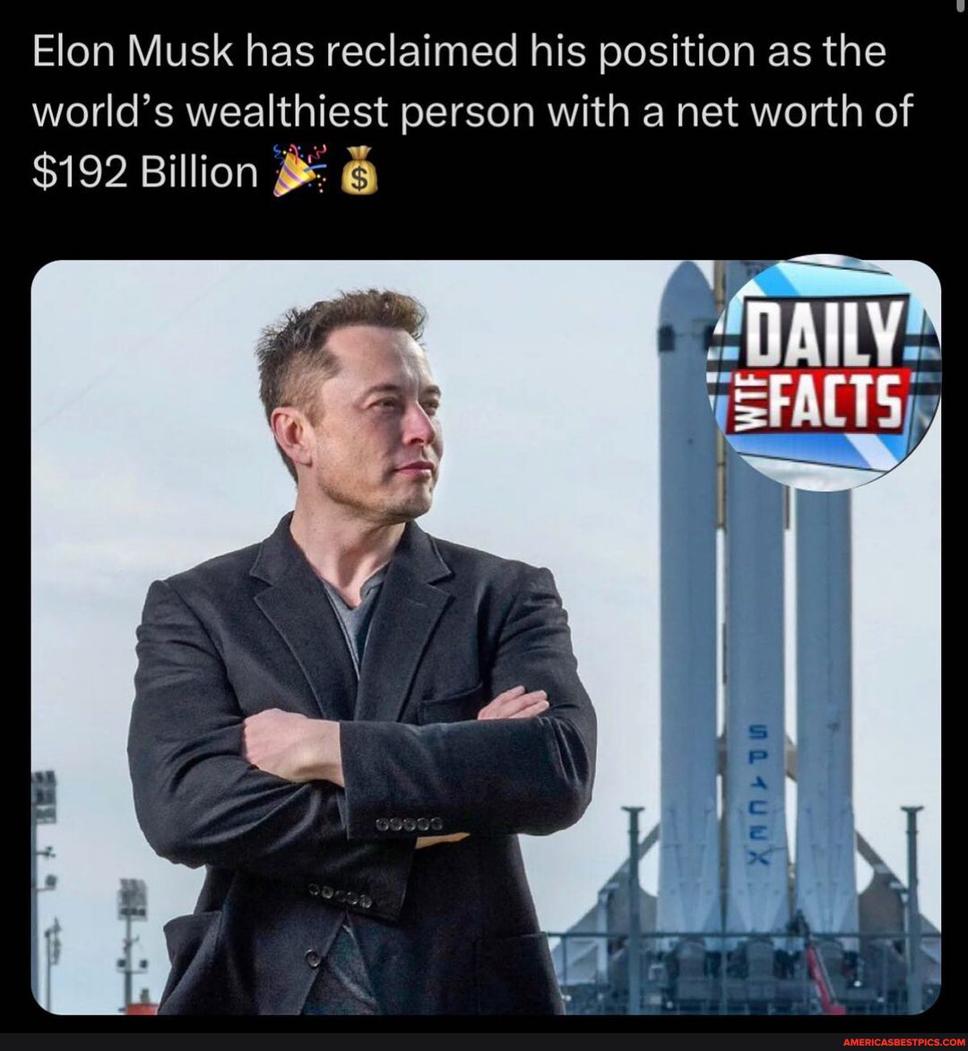 💰🌎 Elon Musk Has Reclaimed His Position As The Worlds Wealthiest