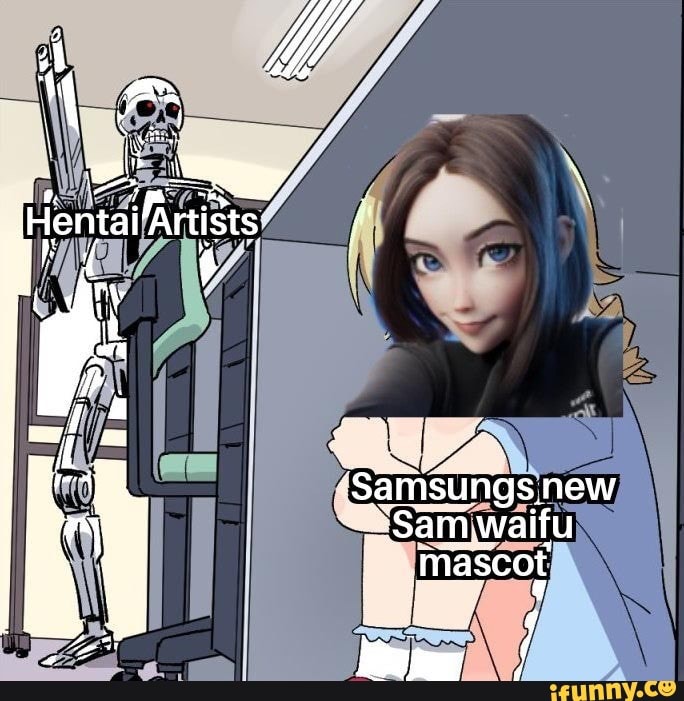 Mascot Samsuings New Sam Waifu