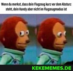 Wenn dumerkst, dass dein Flugzeug kur vor dem Absturz.
steht, dein Handy aber nichtim Flugeugmodus ist