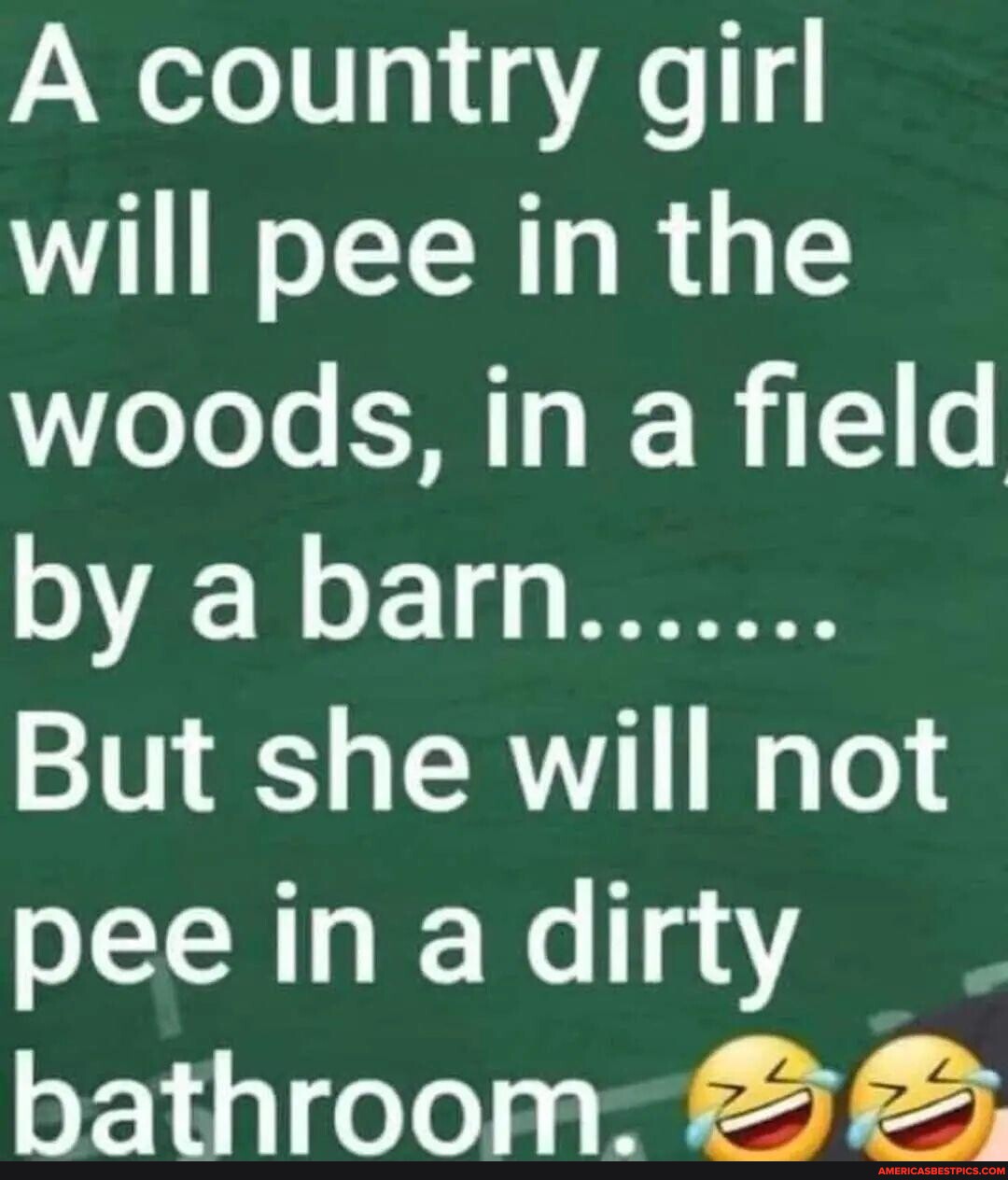 A Country Girl Will Pee In The Woods In A Field By A Barn But She Will Not Pee In A 