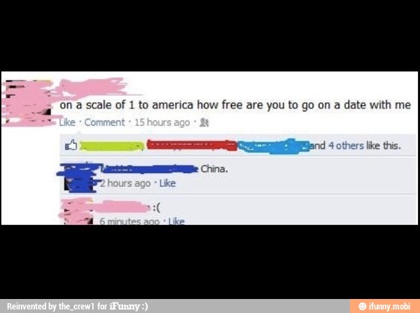 91 a scale of 1 to america how free are you to go on a da