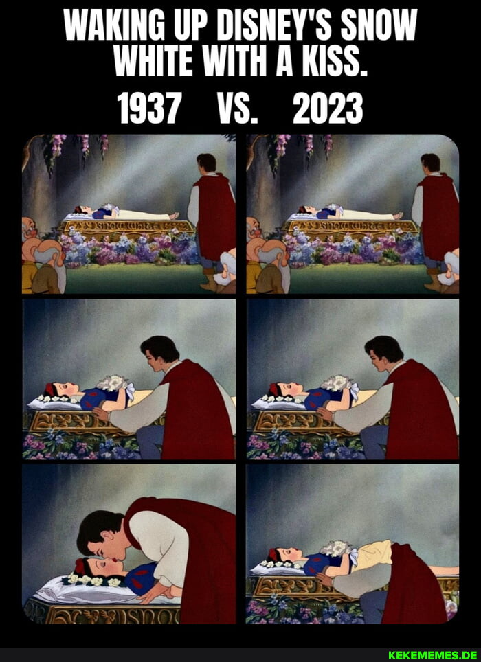 Waking Up Disneys Snow White With A Kiss 1937 Vs 2023 Keke 0578