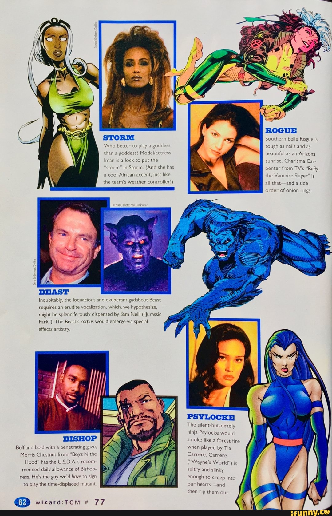 Wizard Magazine #77 (from 1998), in which staffers imagined their dream